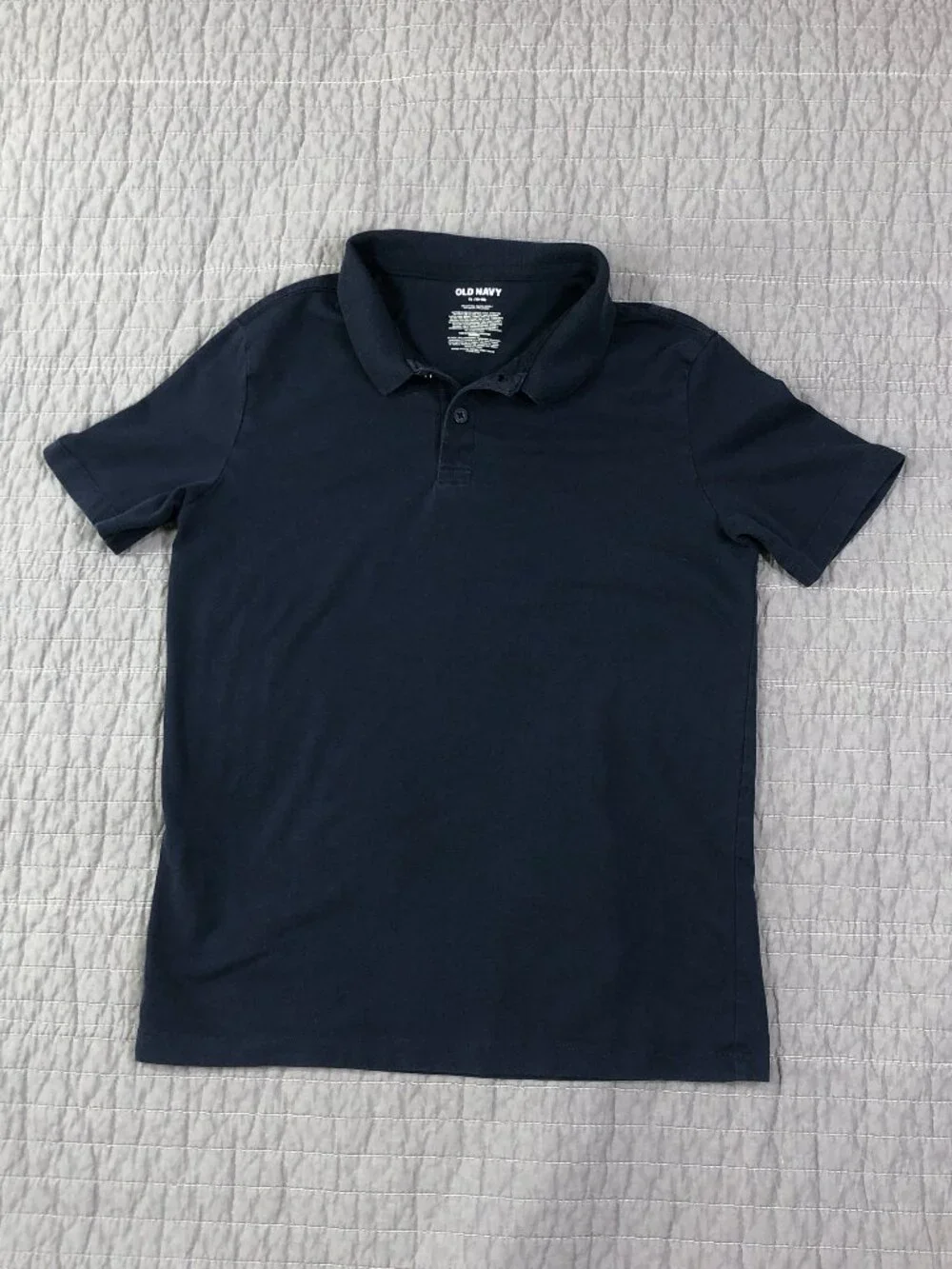 4/$15 Old Navy Polo Shirt Boy XL 14 -16 Blue Classic School Uniform Preppy